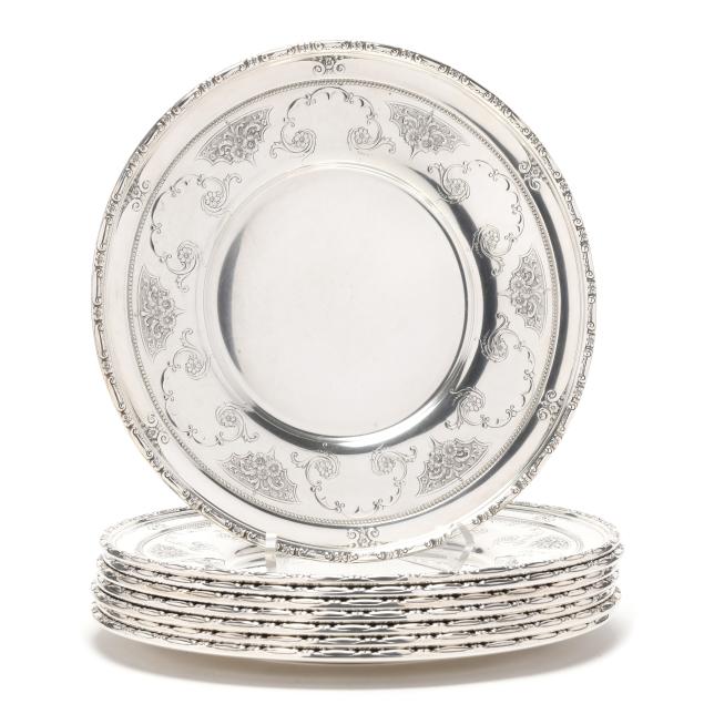 set-of-eight-towle-i-royal-windsor-i-sterling-silver-dinner-plates