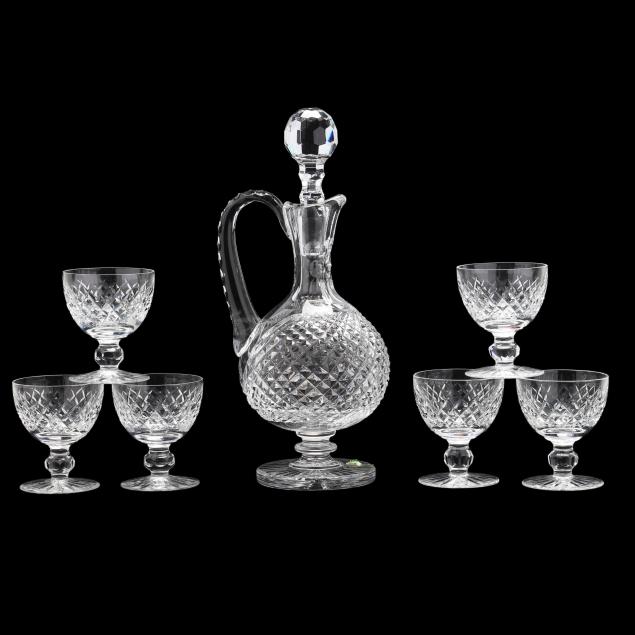 waterford-crystal-claret-jug-and-six-coupes