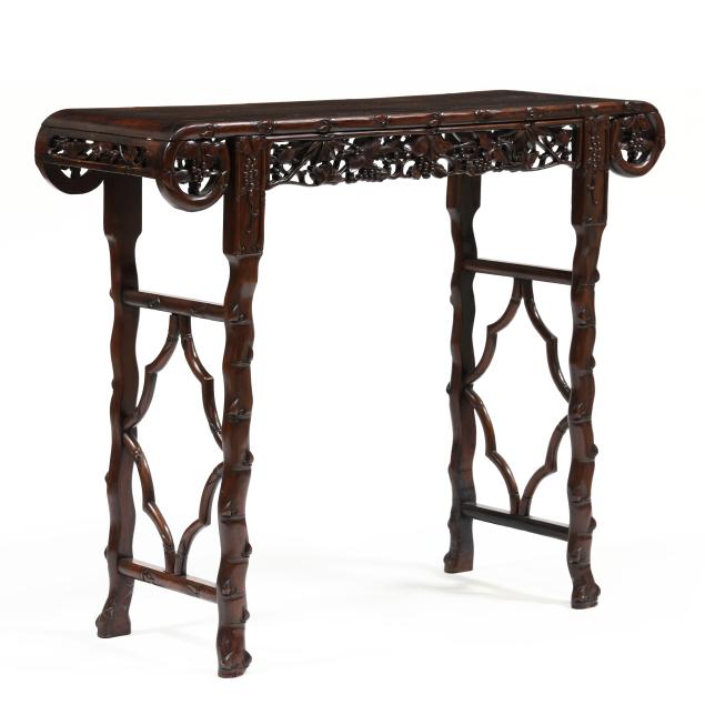 a-chinese-finely-carved-hardwood-trestle-leg-altar-table