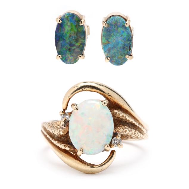 two-gold-and-opal-jewelry-items