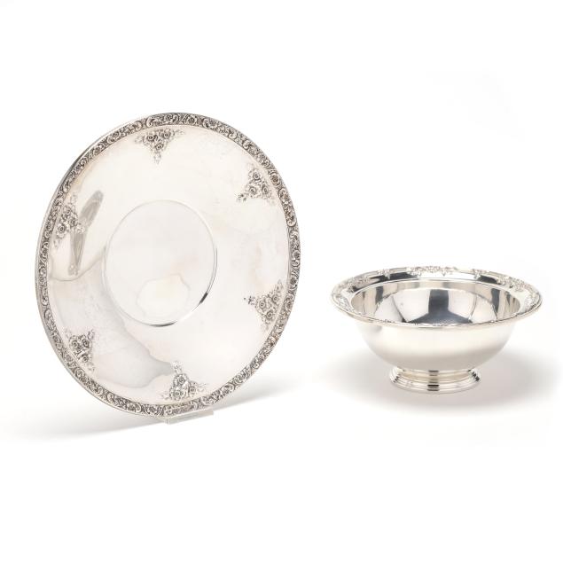 an-american-sterling-silver-bowl-and-sandwich-plate