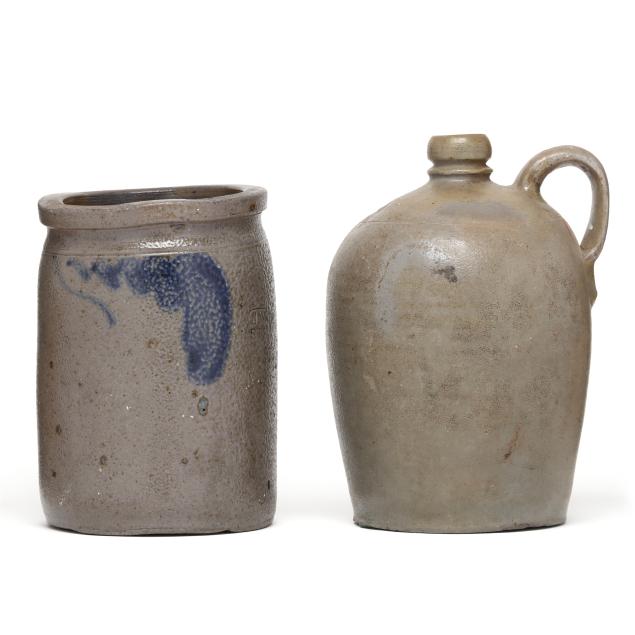 two-antique-virginia-salt-glazed-stoneware-pots