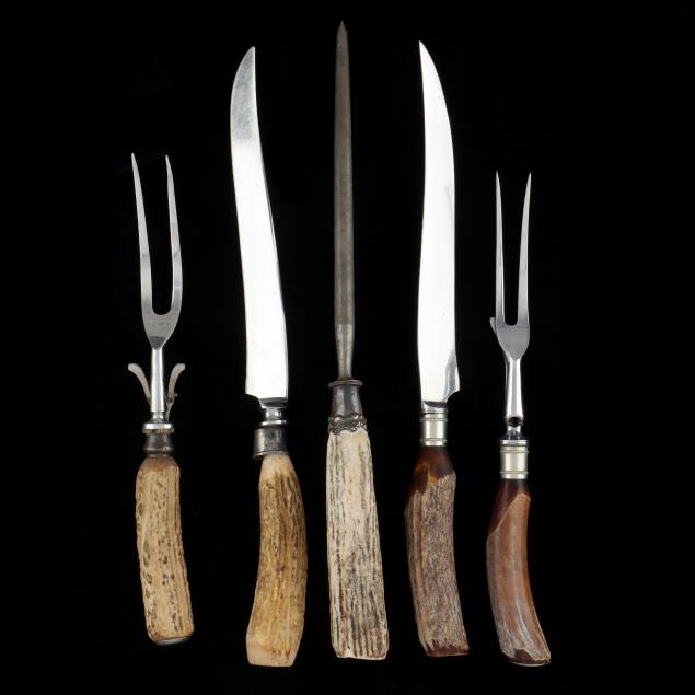 an-assembled-five-piece-stag-handled-carving-set