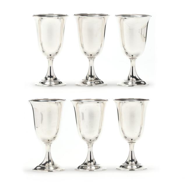 six-american-sterling-silver-goblets