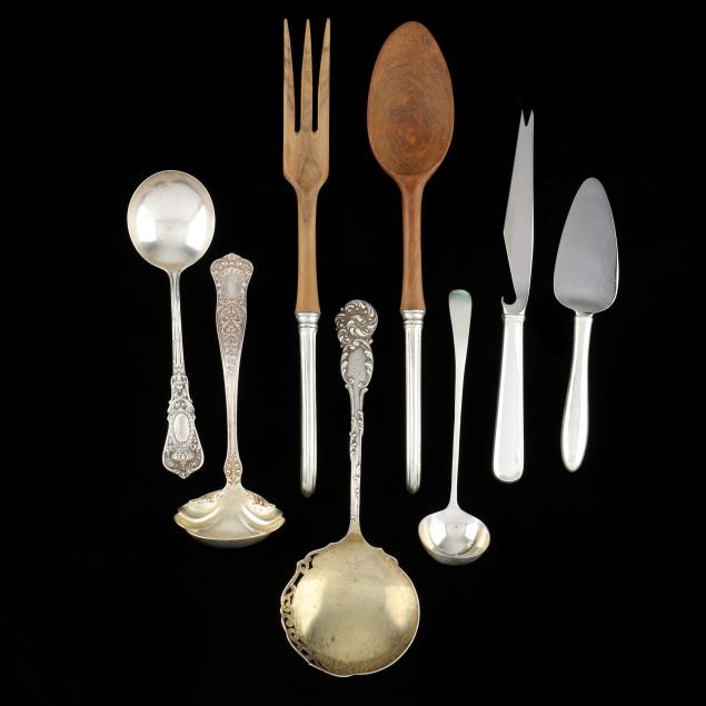 eight-assorted-sterling-silver-flatware-servers