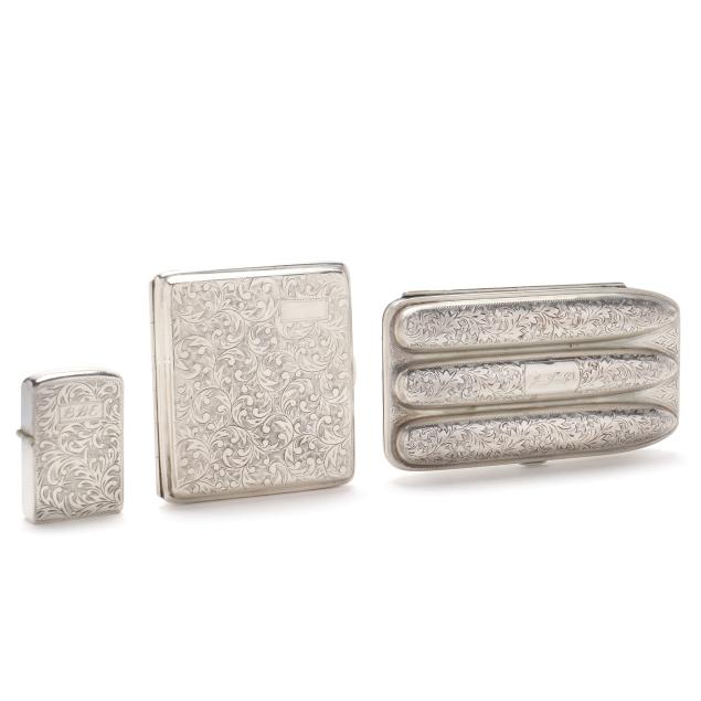 three-japanese-950-silver-smoking-accessories