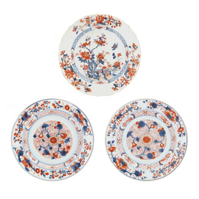 three-chinese-export-porcelain-imari-dishes