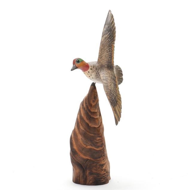 curtis-waterfield-va-1922-2016-miniature-green-winged-teal-in-flight