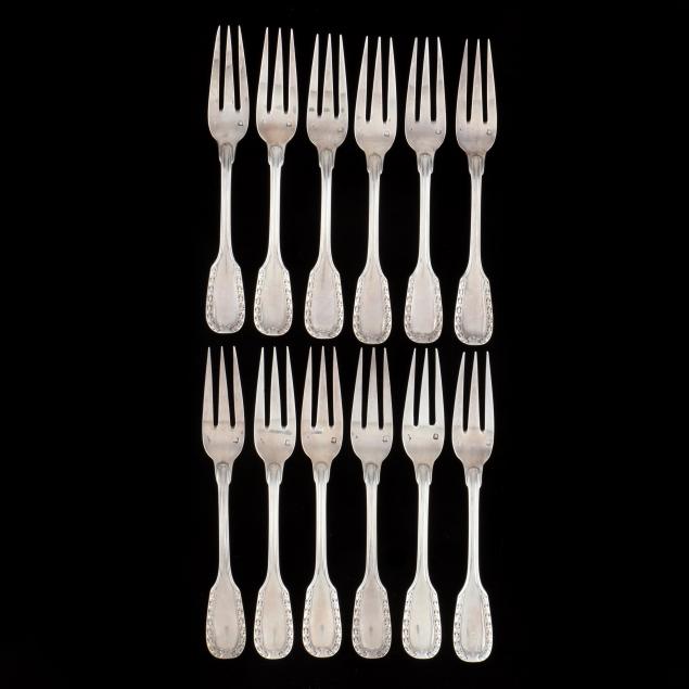 set-of-twelve-french-silver-pastry-forks