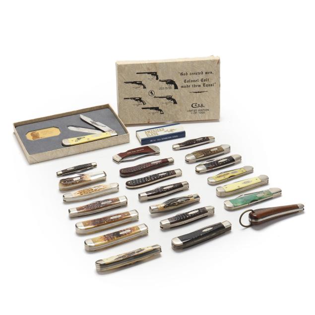 variety-of-twenty-three-pocket-knives