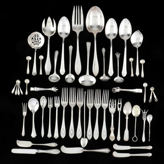 a-group-of-sterling-silver-flatware