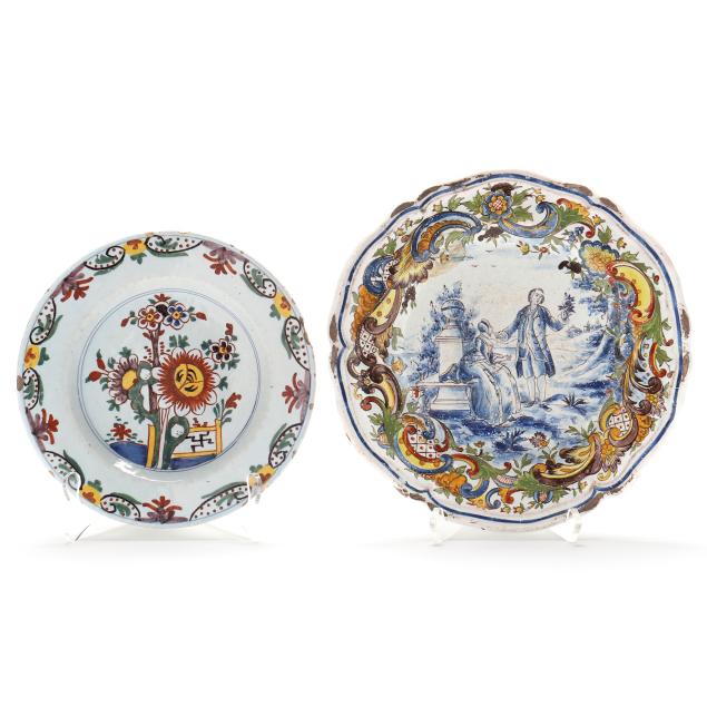 two-antique-french-faience-plates