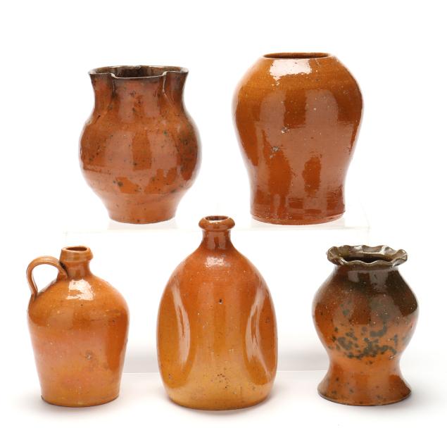 five-pieces-early-nc-transitional-pottery