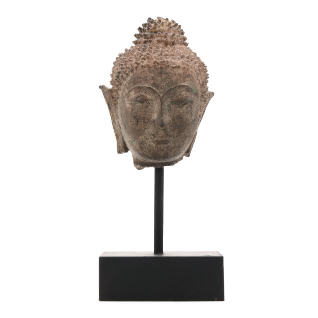 a-thai-bronze-buddha-head