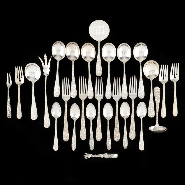 collection-of-sterling-silver-repousse-theme-flatware