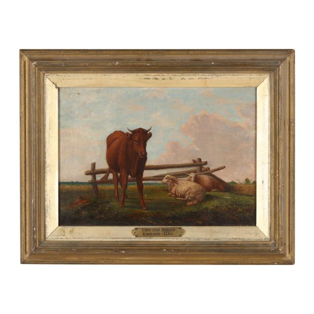 english-school-circa-1900-i-cow-and-sheep-i