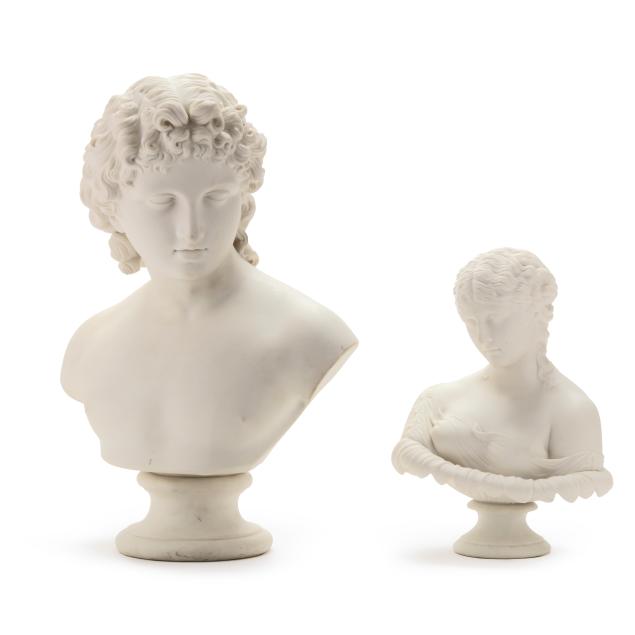 two-parianware-busts-of-classical-theme