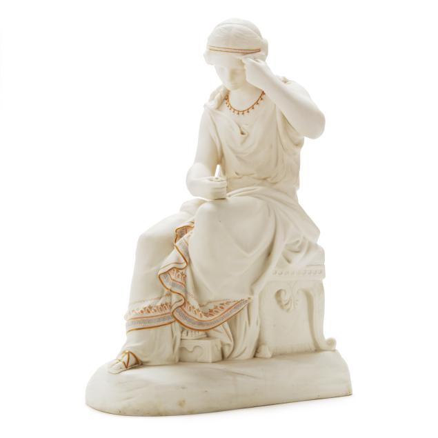 copeland-parian-figure-of-a-classical-maiden-after-william-calder-marshall-british-1813-1894