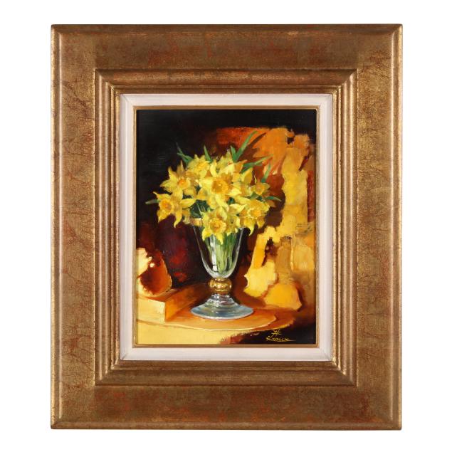 a-contemporary-still-life-painting-of-daffodils