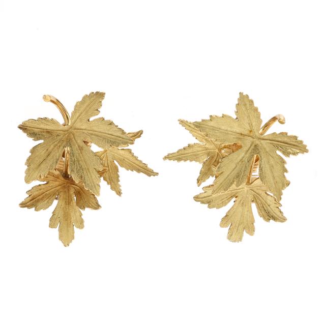 vintage-gold-foliate-earrings-cartier