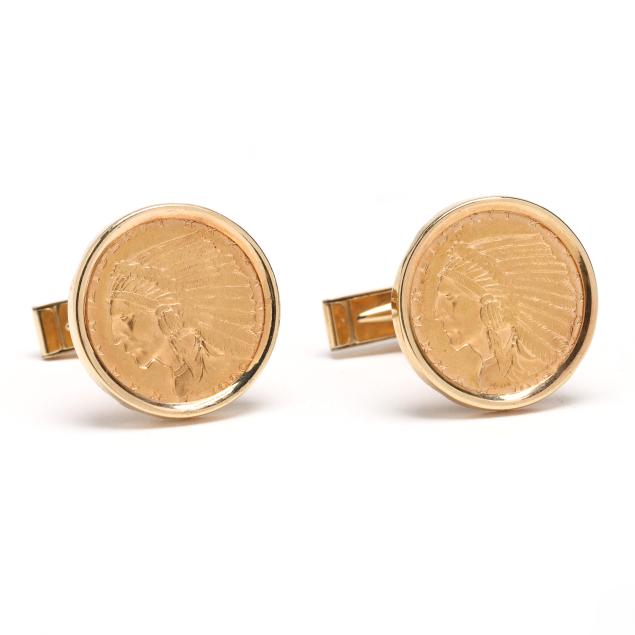 gold-coin-cufflinks