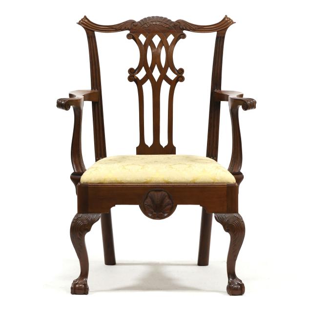 maryland-chippendale-mahogany-carved-armchair