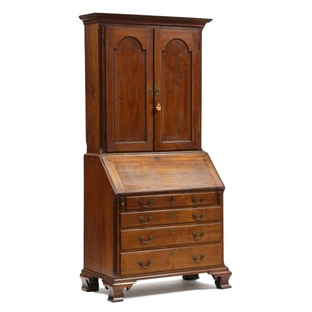 pennsylvania-chippendale-walnut-desk-and-bookcase