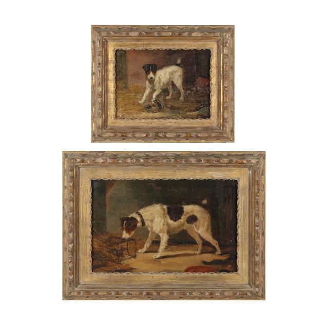 two-antique-english-school-paintings-of-terriers-with-rats