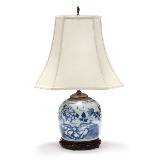 a-chinese-blue-and-white-porcelain-ginger-jar-lamp