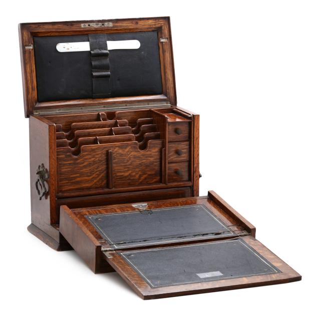 antique-english-oak-portable-desk-compendium