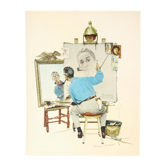 norman-rockwell-american-1894-1978-i-triple-self-portrait-i