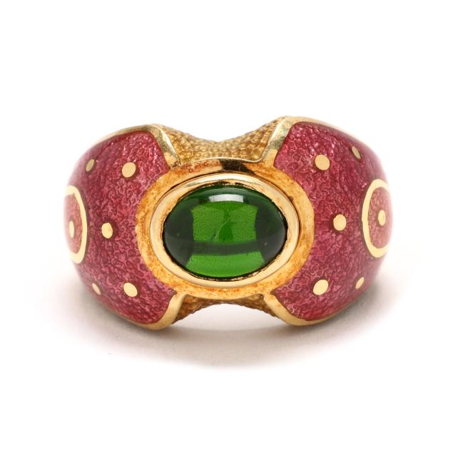 gold-green-tourmaline-and-enamel-ring-susy-mor