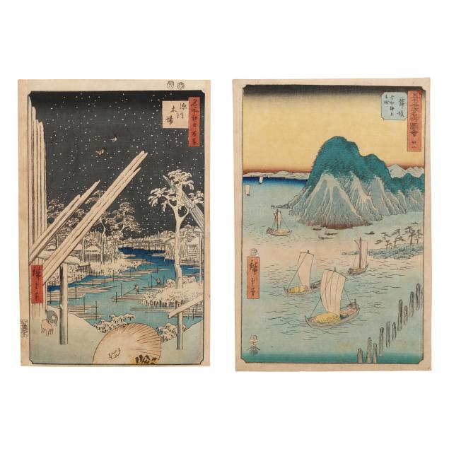 utagawa-hiroshige-japanese-1797-1858-two-woodblock-prints