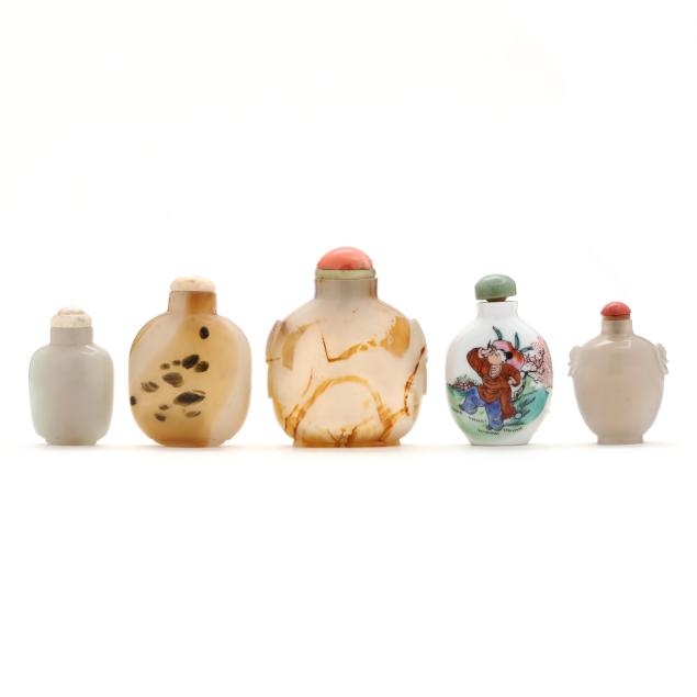 a-group-of-five-chinese-snuff-bottles