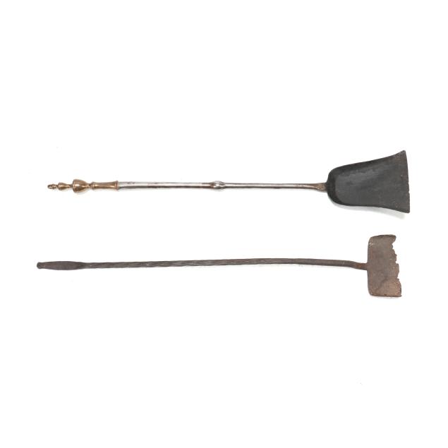 two-antique-fireplace-shovels