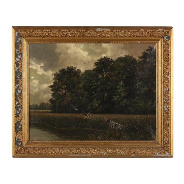 american-school-early-20th-century-the-duck-hunt-signed