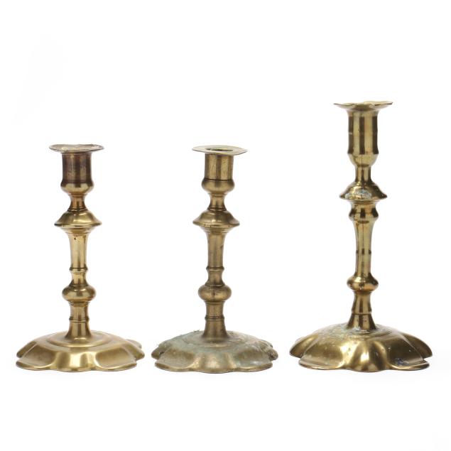 three-queen-anne-brass-candlesticks