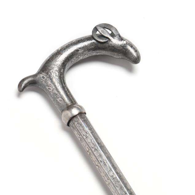 a-persian-silver-cane-with-dagger