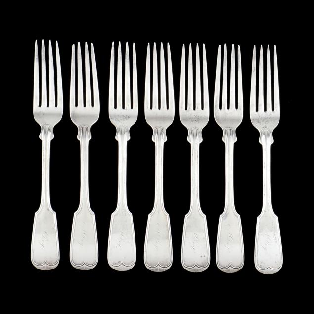 set-of-seven-i-fiddle-and-thread-i-coin-silver-forks