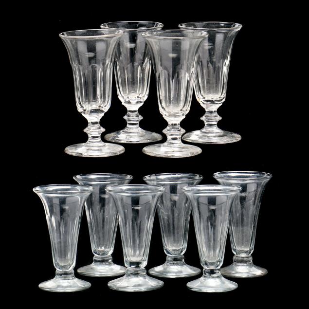 two-sets-of-antique-english-syllabub-glasses