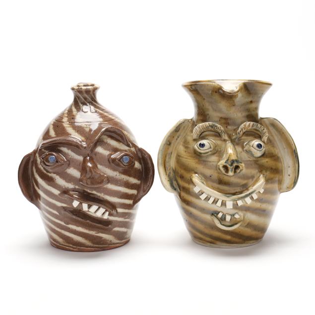 charles-lisk-b-1952-vale-nc-two-swirl-face-vessels