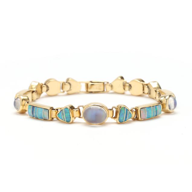 gold-opal-and-moonstone-bracelet