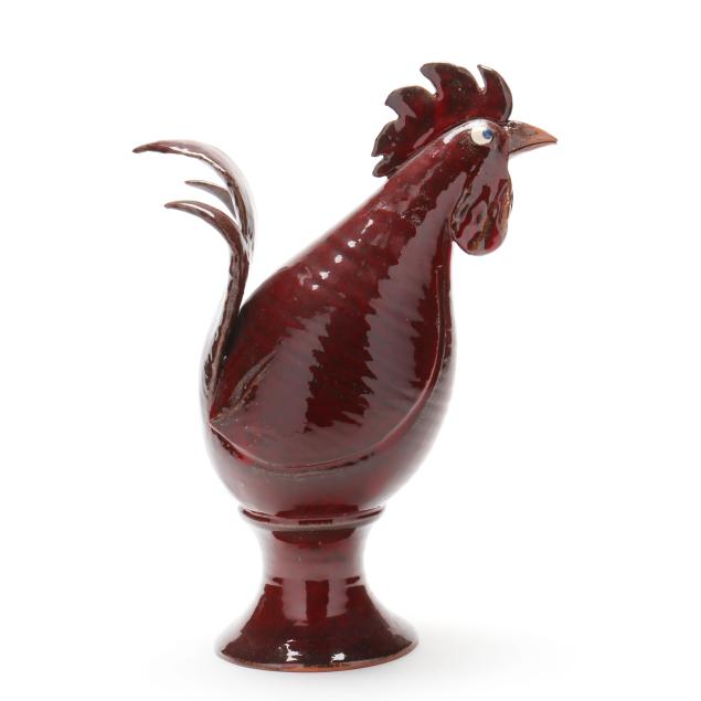 a-v-smith-sanford-nc-stoneware-rooster