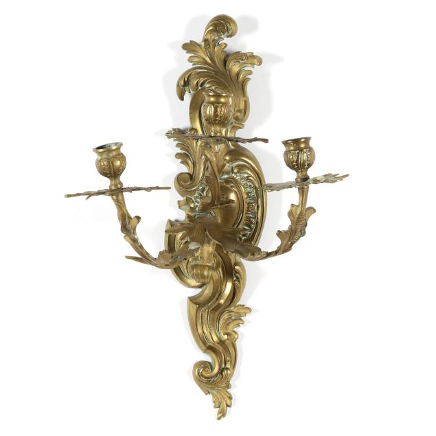 rococo-style-brass-three-light-wall-sconce