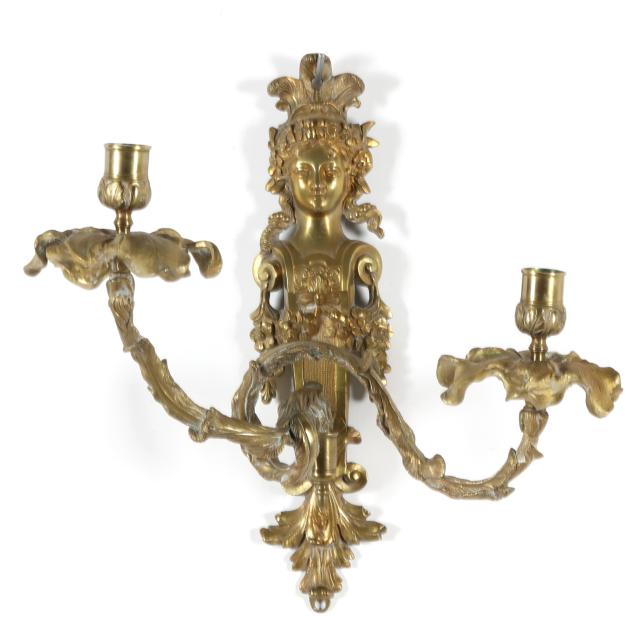 antique-neocalssical-caryatid-brass-wall-sconce