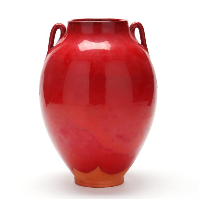 ben-owen-iii-seagrove-nc-red-glazed-tall-tang-vase