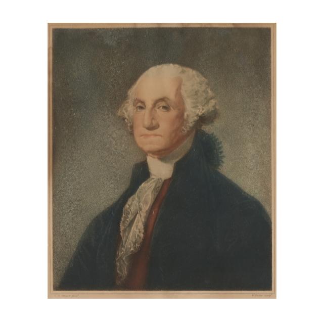 an-18th-century-engraving-portrait-of-george-washington