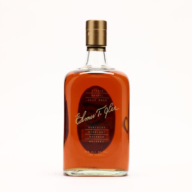 elmer-t-lee-bourbon-whiskey-in-glass-decanter-bottle