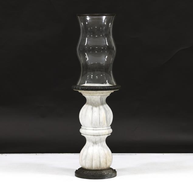 maitland-smith-marble-and-bronze-columnar-pricket-with-hurricane-shade