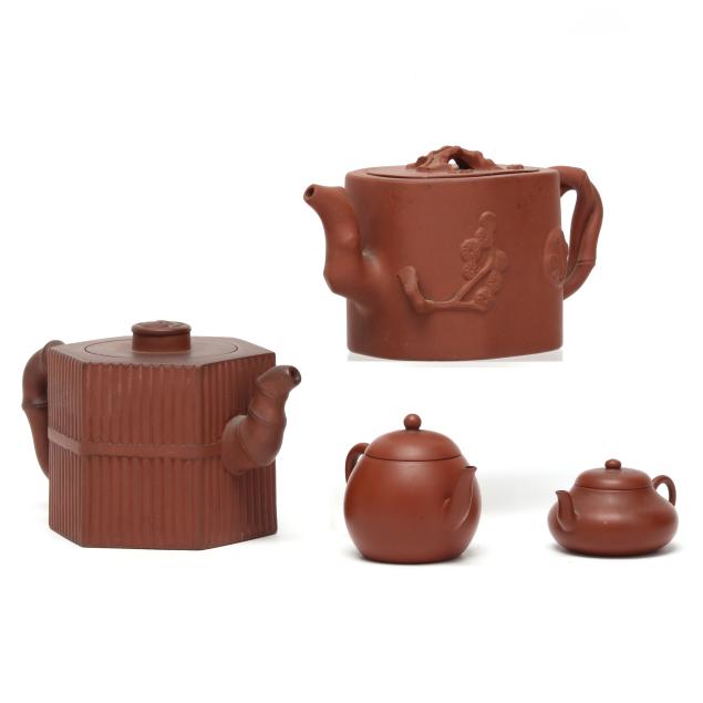 four-chinese-yixing-teapots